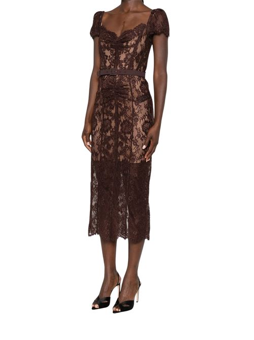Abito midi SELF PORTRAIT | PF26099MABRBROWN